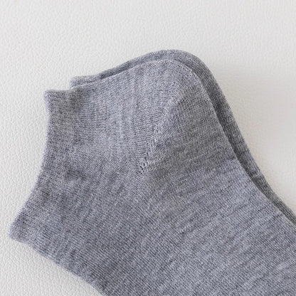 8 Pairs Women/Men Boat Socks Invisible Low Cut Silicone Non-Slip Summer No-Show Ankle Socks Solid Color Casual Breathable